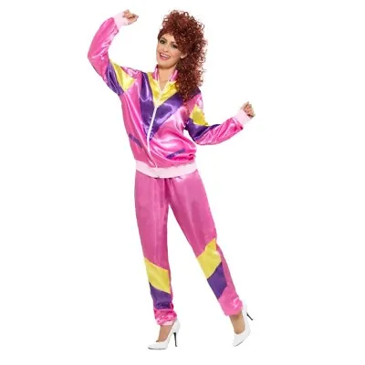 Mens Ladies 80s Shell Suit Fancy Dress Costume Scouser Tracksuit Womens New • £16.99