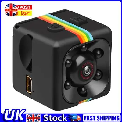 SQ11 Mini Camera Full HD 1080p Motion Sensor Night Vision Sport DV (Black) UK • £7.89