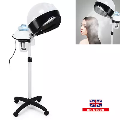 Professional Hair Steamer Hair Dryer Hood Floor Stand Portable Hairdresser Salon • £74.93