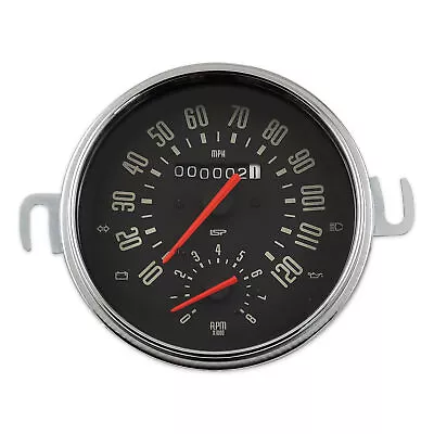 VW BUG BUS GHIA ISP RALLY SERIES 120 MPH SPEEDOMETER W/COMBO 8K TACHOMETER • $275