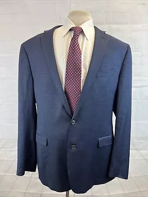 Jos A Bank Men's Navy Blue Solid Wool Blazer 48XL $795 • $32.02