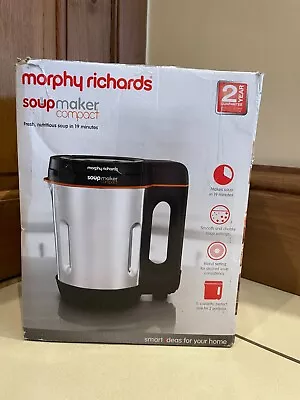 FAULTY - Morphy Richards 501021 Compact Soup Maker Blender Stainless Steel 1L • £7.49