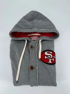 San Francisco 49ers Mitchell & Ness Throwbacks Hooded Sweater Women's Size Large • $42