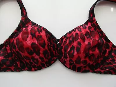 Wacoal 855167 Leopard Print Awareness Full Coverage UW Bra 32D B150BAG1  • $23.48