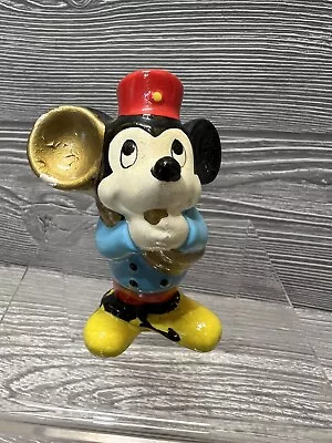 Vintage Disney Mickey Mouse With Tuba Ceramic Figurine 2.75” Japan READ • $8.99