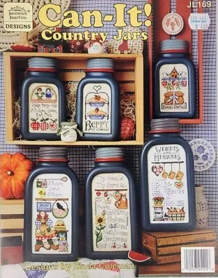 $8.50 • Buy Jeremiah Junction CAN-IT! COUNTRY JARS Cross Stitch Patterns Booklet Leaflet