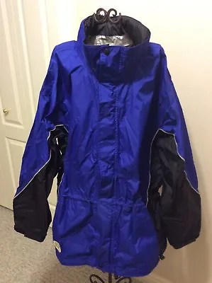 Mens Eddie Bauer EBTEK Blue Outer Shell Full Zip Sz XL Used With Some Issues • $29.99