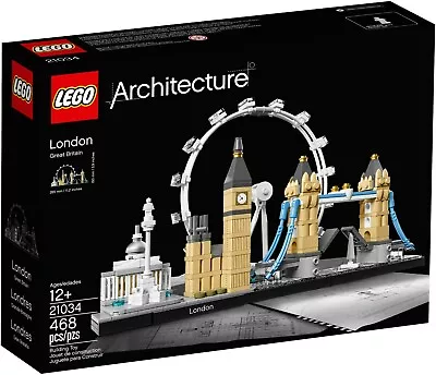 £34.95 • Buy LEGO Architecture 21034 - London Skyline (The Eye, Big Ben, Tower Bridge) 2017+