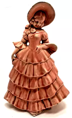 BEAUTY VINTAGE LADY FIGURINE 8  DRESDEN STYLE - Good • $21.90