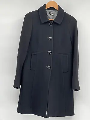 J. Crew Wool Coat Women Size 6 Black Dress Day Coat • $79