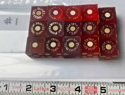 Lot No.01 : 15 Miscellaneous Vintage Casino Dice (Mostly From Las Vegas)! • $5