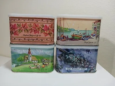 Lot Of 4 Vintage Collectible  INTERNATIONAL COFFEE Tins By General Foods • $12.99