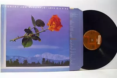 COUNTRY JOE MCDONALD Love Is A Fire (promo) LP EX+/EX FTA 3005 Vinyl & Inner • £14.76