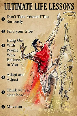 £23.72 • Buy Ultimate Frisbee Life Lessons Sport Painting Print Wall Art Home - POSTER 20x30