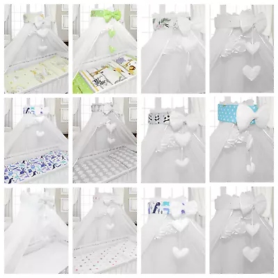 Baby Canopy Drape Mosquito Dressing Net Holder Nursery To Fit Cot Bed • £33.99