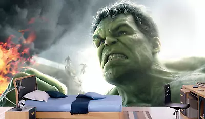 Hulk Marvel Super Heroes Photo Wallpaper Kids Room Wall Mural Art • $145