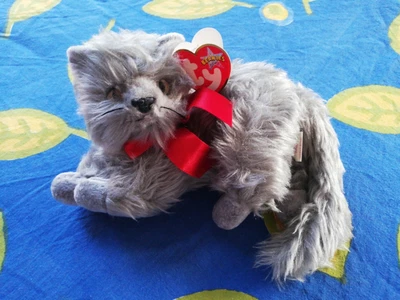 £5 • Buy Rare Retired Original TY Beanies Beanie Baby 'Beani' Cat DOB 26/07/2000