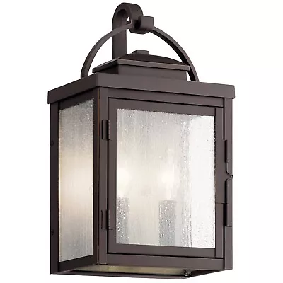 Kichler 59011RZ - Carlson 2 Light 15  Tall Outdoor Wall Sconce - Rubbed Bronze • $104.49