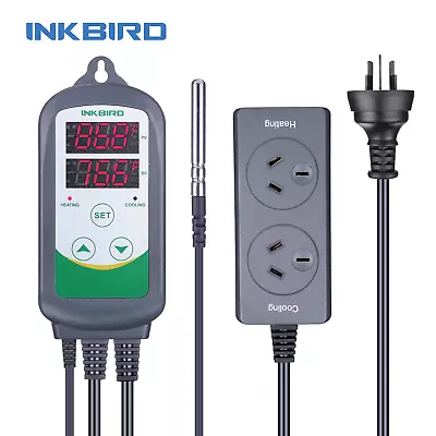 Inkbird Digital Temperature Controller 308 Heating Thermostat 240V Homebrew C/F • $44.54