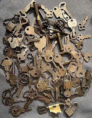 Vintage Keys/ Lock Lot 65 Keys From Estate Sale • $30