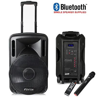 £170 • Buy Portable PA System Active Speaker Battery Powered Bluetooth & UHF Microphone 12 