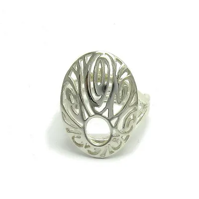 Stylish Sterling Silver Ring Hallmarked Solid 925 Adjustable Size Handmade • £23