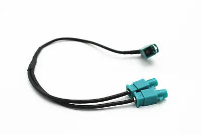 Radio Antenna Adapter - 2 X Fakra Plug Fit For VW SKODA AUDI Angle Connector • $11.79