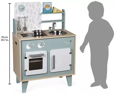 Janod Plume Kitchen Children's Wooden Cooker Wooden Kitchen J06608 • £74.99