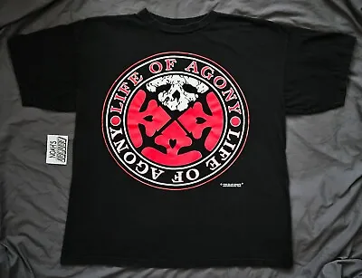 Vintage 1995 Life Of Agony Shirt Blue Grape XL Hatebreed Type O Neg NYHC Madball • $324.99