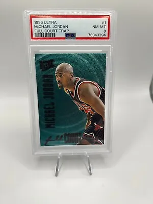 PSA 8 1996-97 Fleer Ultra Michael Jordan Full Court Trap #1 • $119.99