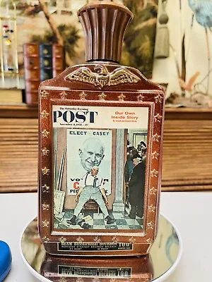 Jim Beam  Saturday Evening Post  Vintage Empty Decanter Bottle • $26.03
