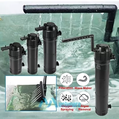 Internal Oxygen Water Filter Submersible Fish Tank Air Pump Aquarium Wave Maker • $29.85