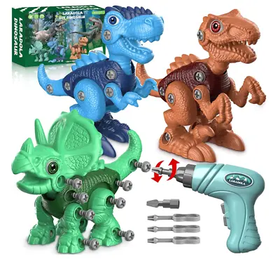 $59.99 • Buy Laradola Dinosaur Toys For 3 4 5 6 7 8 Year Old Boys, Take Apart Dinosaur Toys F