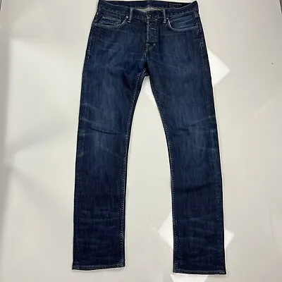 Allsaints Iggy Men’s Jeans Blue Denim Waist 30 Leg 32 • £19.99