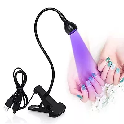 Mini UV Light For Gel Nails LED Curing Lamp With Flexible Gooseneck & Clamp 3W P • $9.90