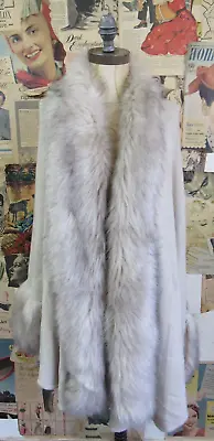 £40 • Buy New With Tags Joseph Ribkoff  Beige Faux Fur Mink Trim Cape One Size