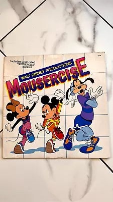 VTG 1982 Walt Disney Productions Mousercise LP Vinyl Record Album First Press • $17.46