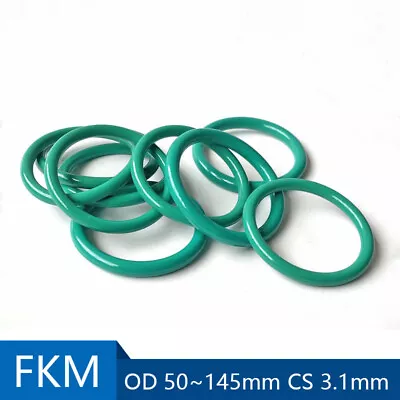 $4.94 • Buy CS 3.1mm FKM O Ring Fluorine Rubber OD 50mm-145mm Oil Seal Washer Gasket O-Ring