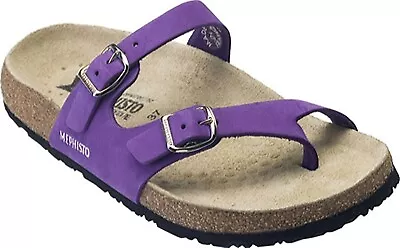 Mephisto 41/11  IMKA  Purple Suede Leather Arch Support Toe Ring Comfort Sandals • $29.99