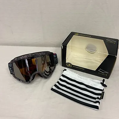 VonZipper Cleaver Snow Sport Goggles Halldor Frame W/ Persimmon Chrome Lens • $66
