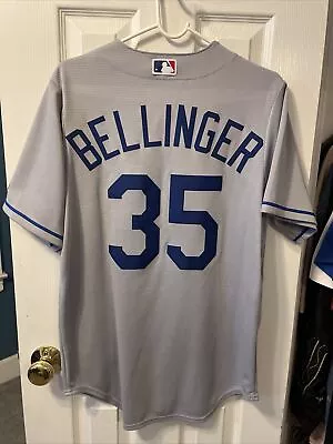 Cody Bellinger Los Angeles Dodgers Baseball Majestic Men’s Gray Jersey Small • $40