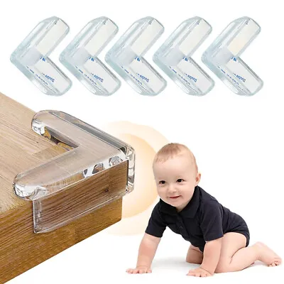 Desk Edge Soft Protectors Table Corner Cushion Baby Child Safety Guard Clear UK • £1.74