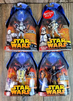 Star Wars Revenge Of The Sith R2-D2 Anakin Skywalker Clone Trooper Lot Of 4 • $35.35