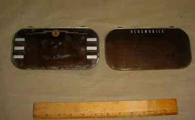 Vintage His & Hers 1940's OEM  ODLSMOBILE Olds Car Visor Clip On Vanity Mirror • $29.95