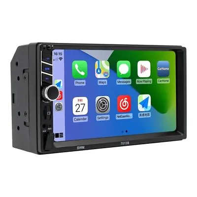 7  Car Radio Apple/Andriod Carplay BT Car Stereo Touch Screen Double 2Din Player • $35.99