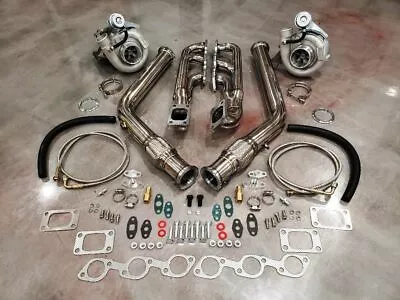 $1674 • Buy FOR 94-04 Ford Mustang TWIN TURBO T3T4 Turbocharger Kit 3.8 V6 Custom Built PONY