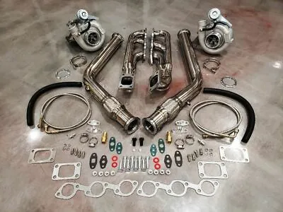 FOR 94-04 Ford Mustang TWIN TURBO T3T4 Turbocharger Kit 3.8 V6 Custom Built PONY • $1674