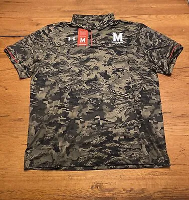 Maryland Terrapins Under Armour Freedom Camo Polo Shirt Men’s Size XL NWT • $29.99