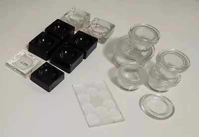 Lot Of Miscellaneous Laboratory Glassware ~ Spot Trays Cavity Slide Containers • $14.99