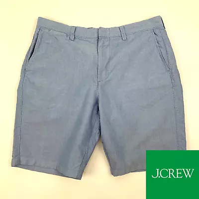 J.Crew Mens 34  Light Blue Garment Dyed Chino Shorts 10.5  Inseam • $15.99